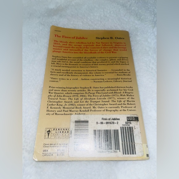 The Fires Of Jubilee: Nat Turner’s Fierce Rebellion By Stephen B. Oates - Picture 3 of 4